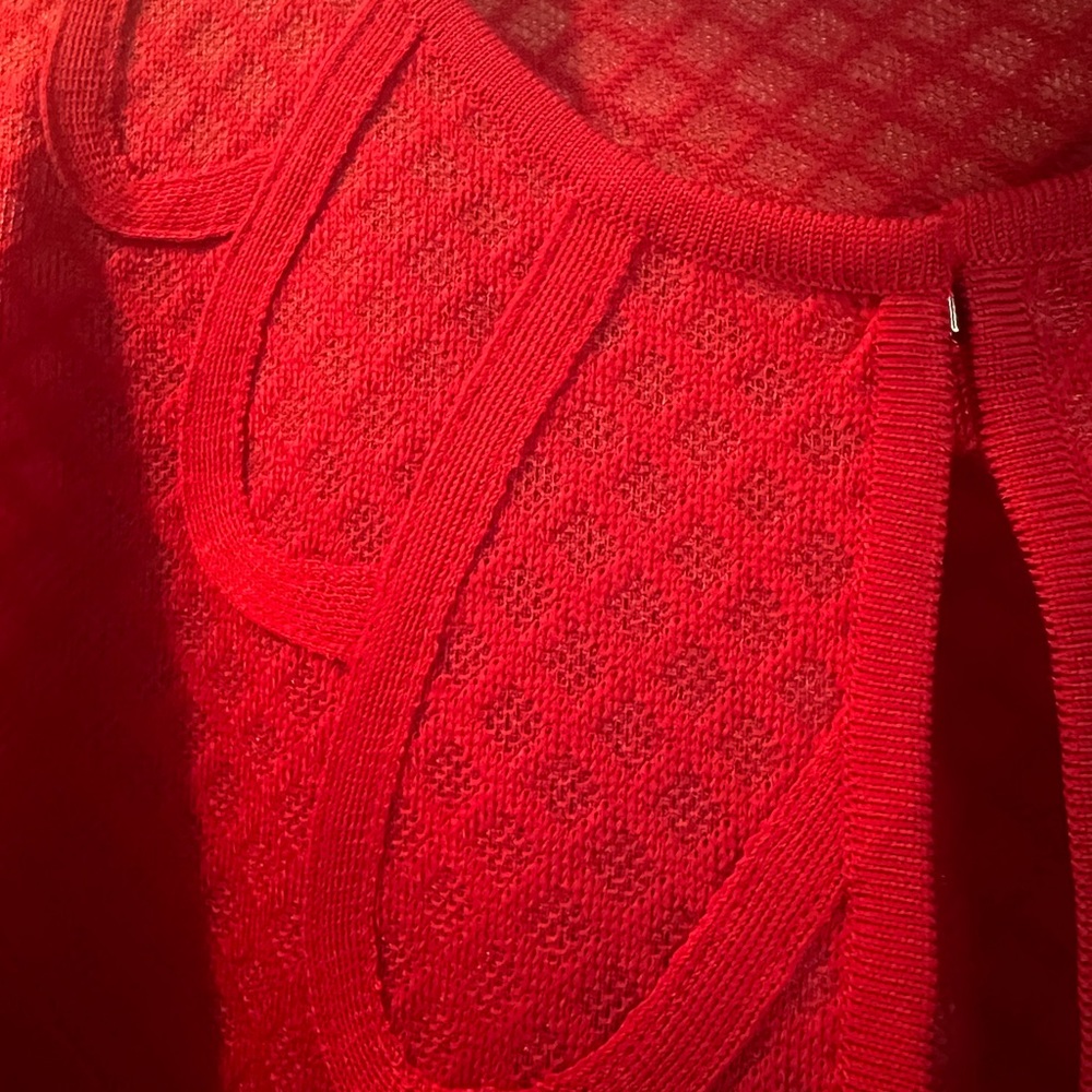 Ming Wang Jacket Small Red Euc - image 3